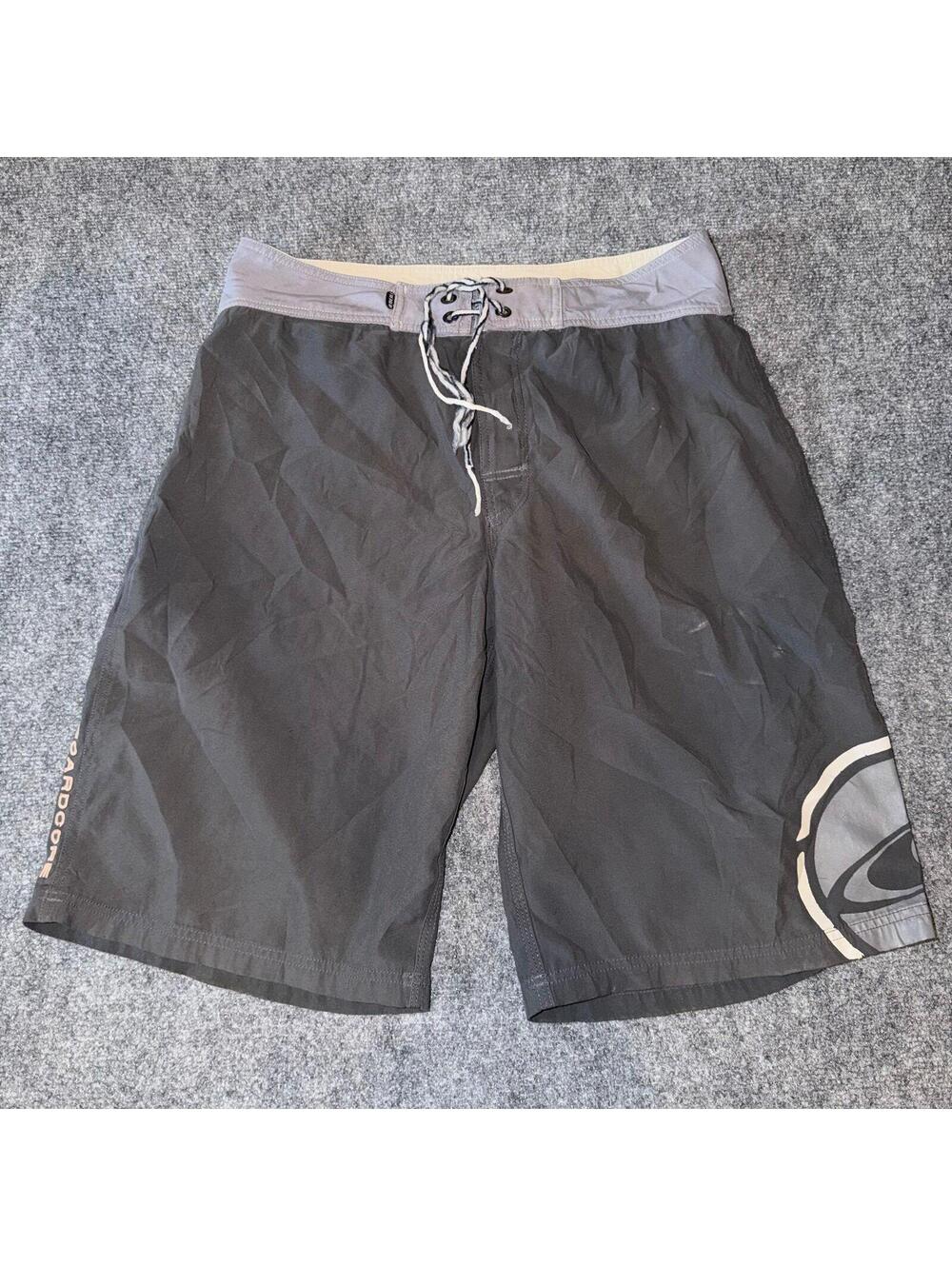 O’Neill Gray Lined Surf Board Shorts Mens LG Vtg y2k 90s Rare